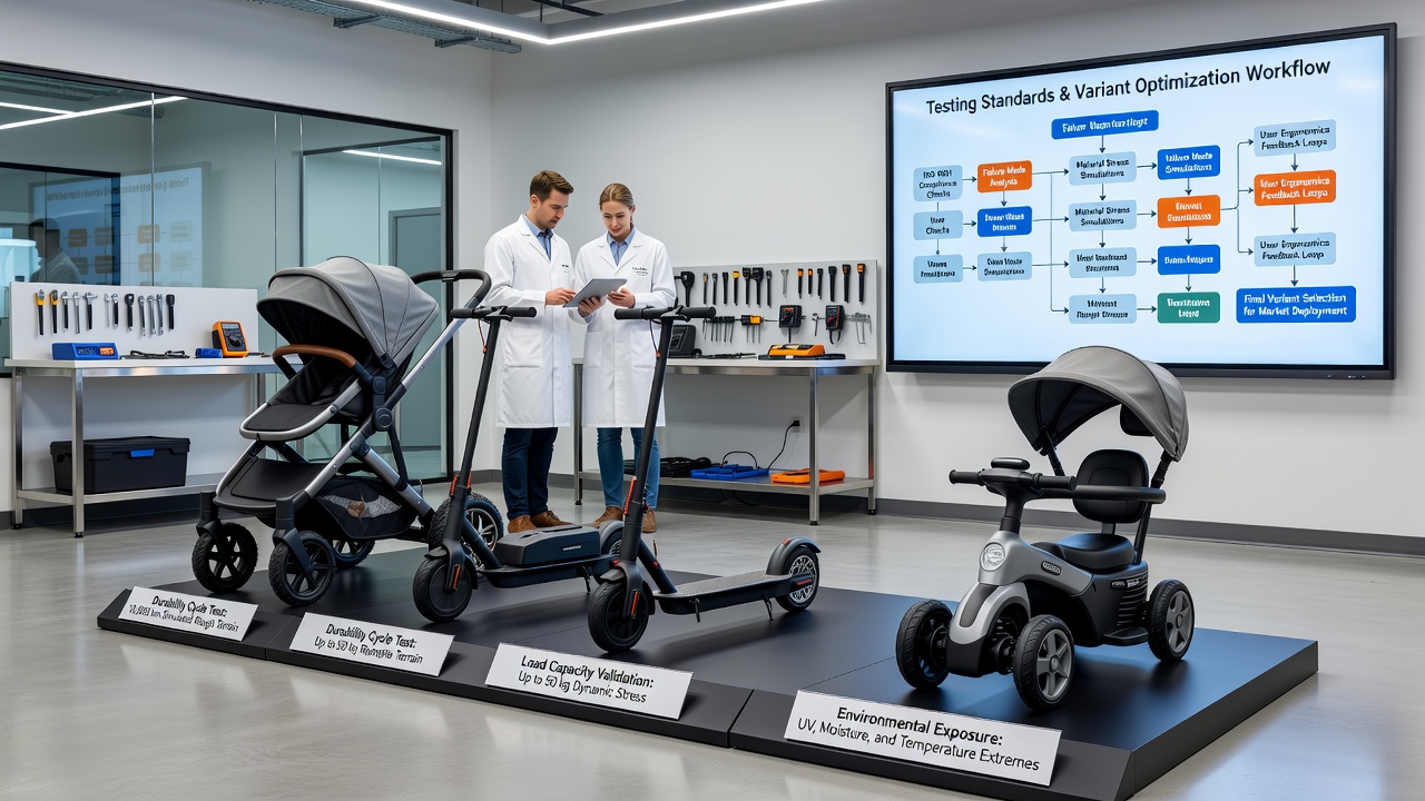 Technician recording spin data from a certified portable wheel during extended trial sequence