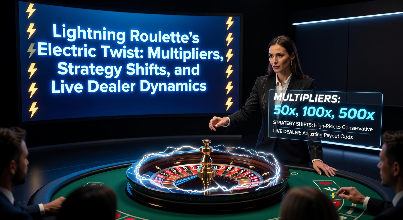 Live dealer at Lightning Roulette table engaging players with energetic announcements as multipliers flash