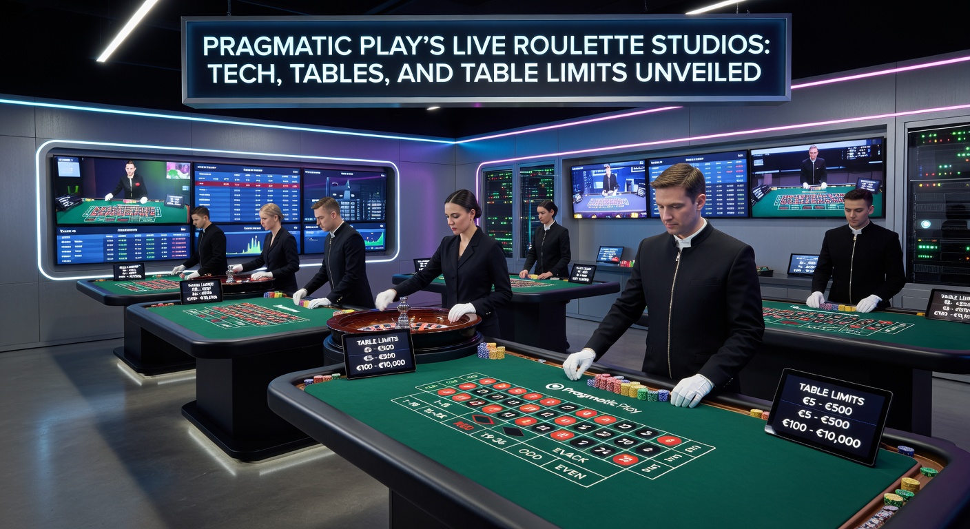 Pragmatic Play live roulette studio interior with dealers and high-tech cameras