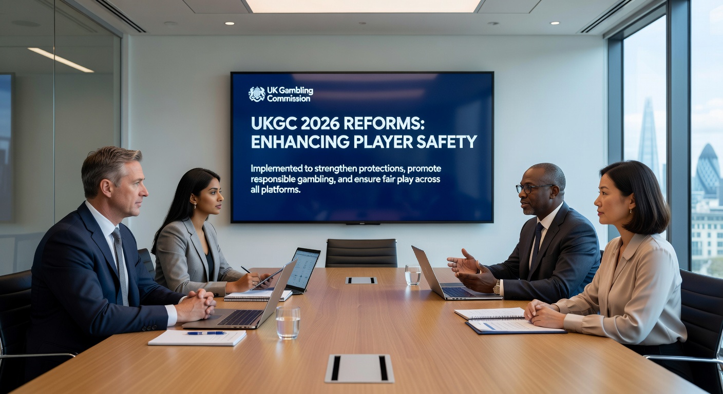 Spintec and Blueprint Operations representatives unveiling the Hotspot Roulette at EAG Expo 2026, surrounded by expo booth visitors