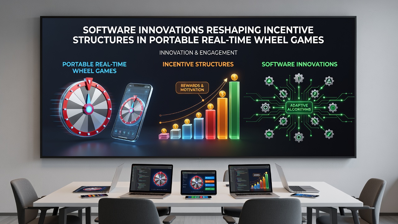 Mobile interface showing personalized wheel game rewards and real-time analytics
