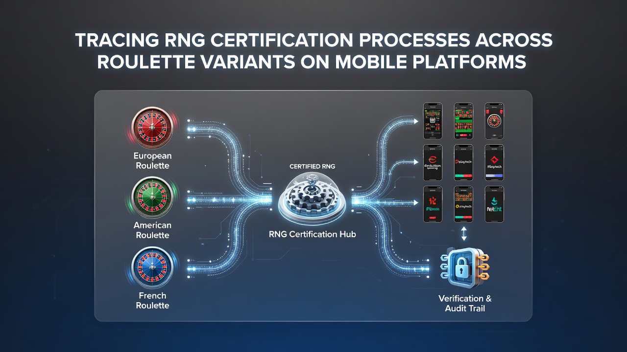 Mobile roulette interface displaying certified RNG outcomes on a smartphone screen
